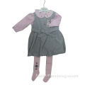 Girls' Dresses in Corduroy, with Knitting T shirt and Socks